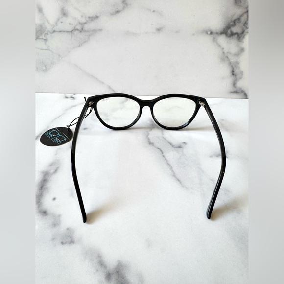 NEW WITH TAGS Quay All Nighter Cat Eye Blue Light Glasses in Black - Picture 3 of 5